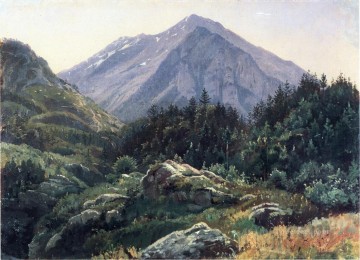 Paisaje de montaña Paisaje de Suiza Luminismo William Stanley Haseltine Pinturas al óleo